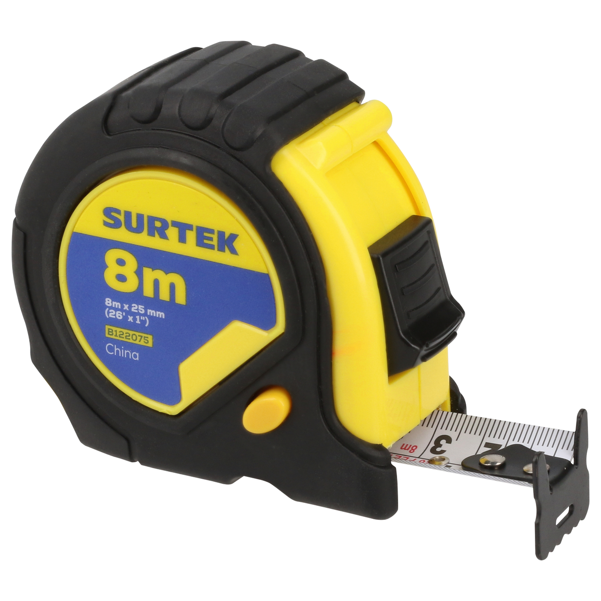 FLEXOMETRO RUBBER GRIP 8M X 1in SURTEK SURTEK B122075 - Mersol Sureste México