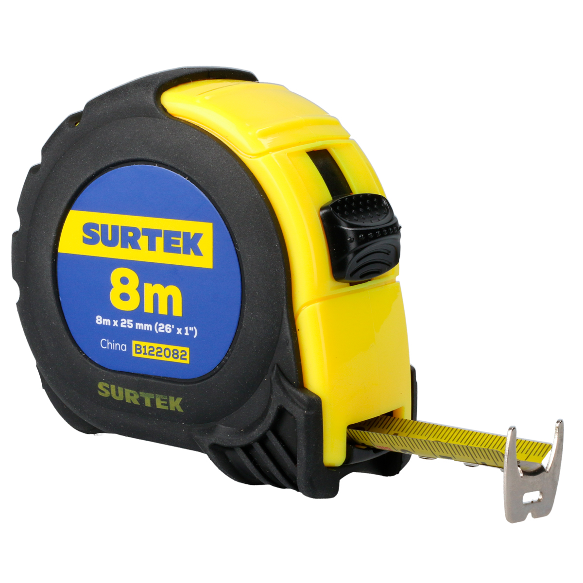 FLEXOMETRO ANTI-IMPACTO 8M X 1in SURTEK SURTEK B122082 - Mersol Sureste México