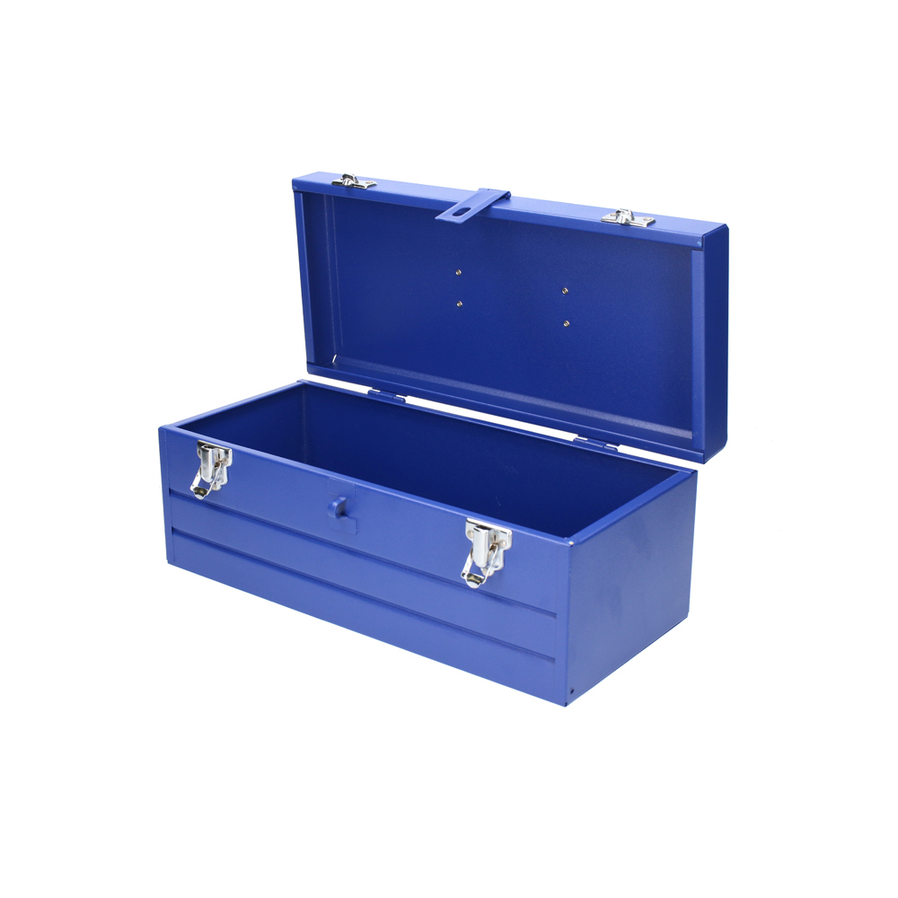 CAJA PORTAHERRAMIENTAS METAL AZUL C/CHAROLA 16inX7inX6in (pvl) FOY FOY CMF16 - Mersol Sureste México
