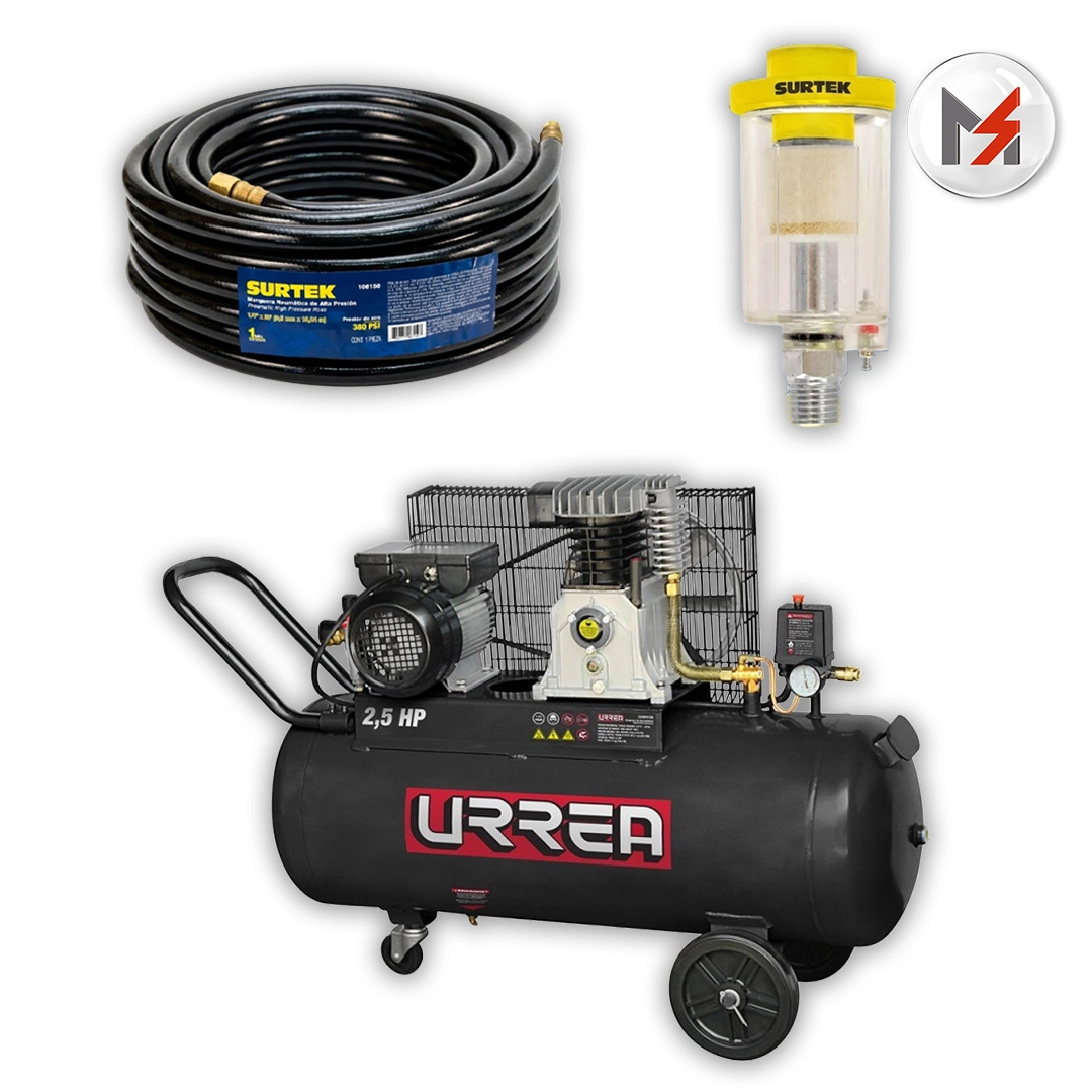 COMPRESOR 2.5HP 100L URREA URREA COMP8100 - Mersol Sureste México