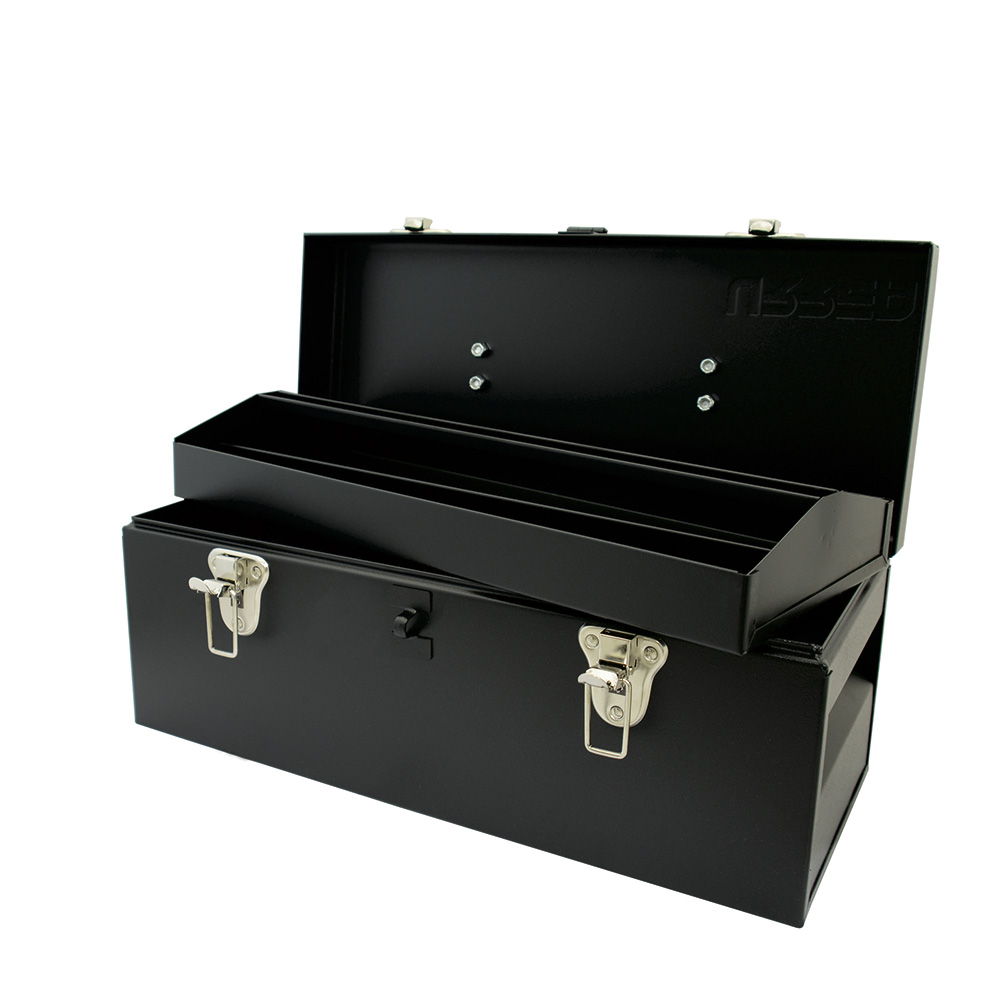 CAJA PORTAHERRAMIENTAS METALICA NEGRA 17in X 7in X 7in URREA URREA D4C20 - Mersol Sureste México
