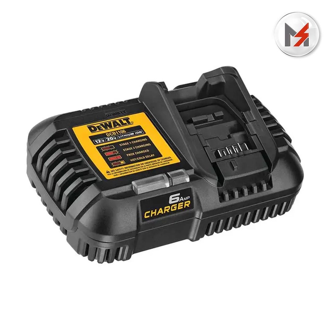 CARGADOR RAPIDO 12V/20V/60V MAX 6A DEWALT DEWALT DCB1106-B3 - Mersol Sureste México