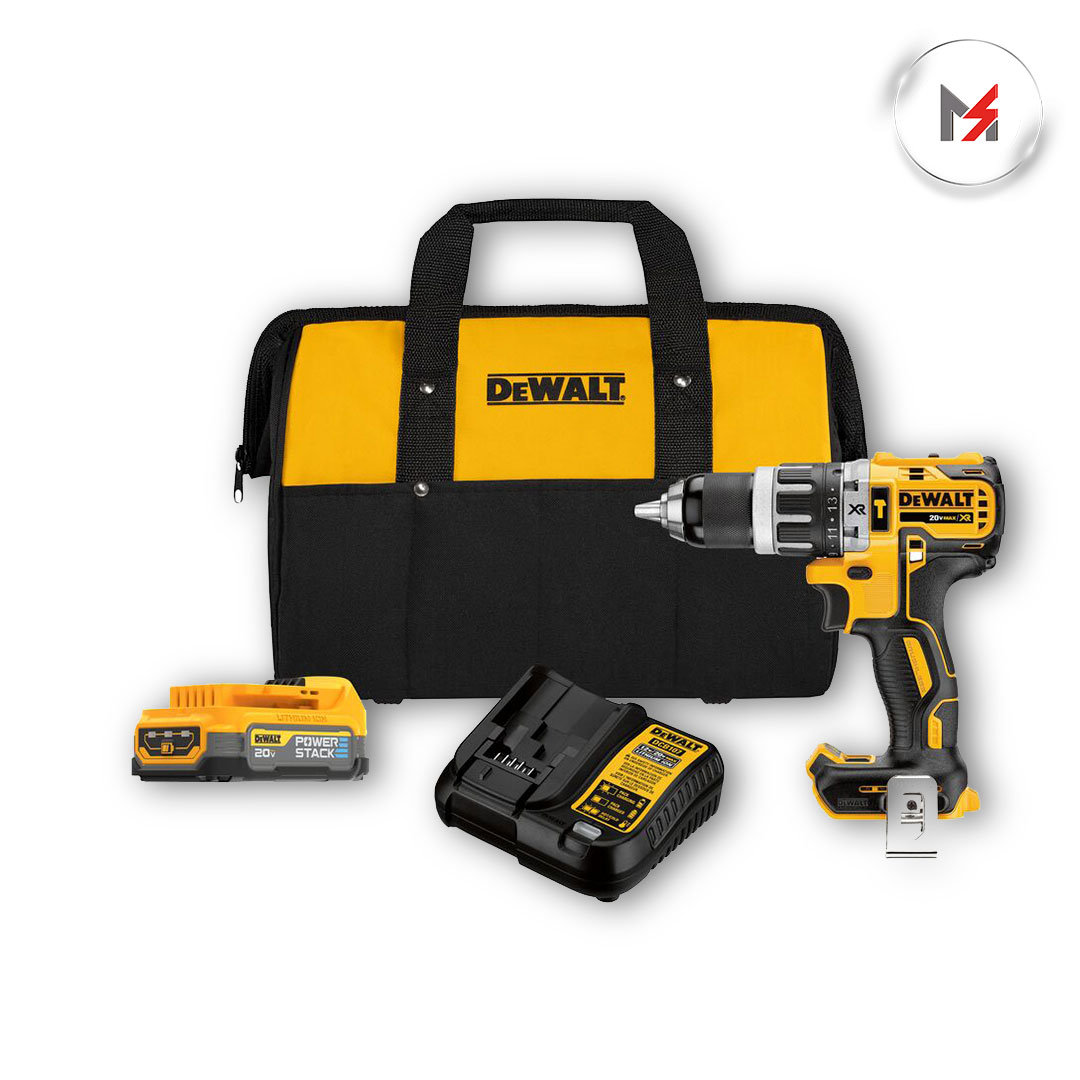 TALADRO ATORNILLADOR INALAMBRICO 1/2in 20V C/BAT DCBP034 Y DEWALT DCD796E1-B3 - Mersol Sureste México