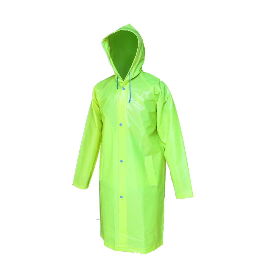 IMPERMEABLE GABARDINA T-GD VERDE-CORTA-GRUESO ALTA VISIVIL JYRSA DD-1119-HV-GD - Mersol Sureste México