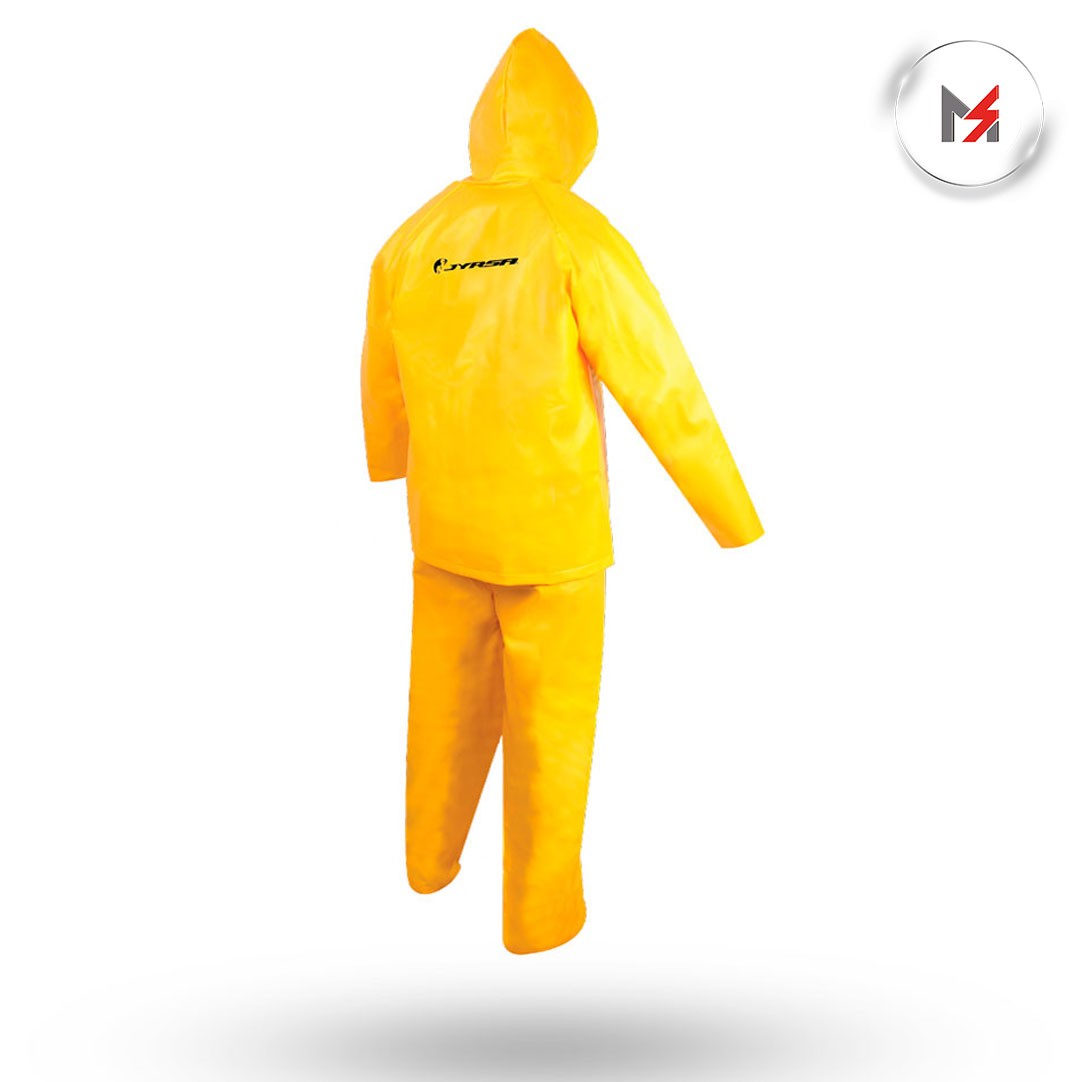 IMPERMEABLE JGO. CHAQUETIN Y PANTALON T-2XG AMARILLO-GRUE JYRSA DD-1121-2XG - Mersol Sureste México