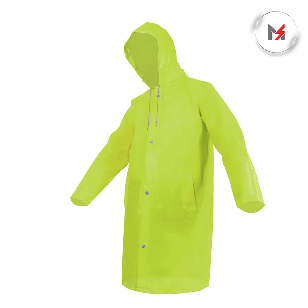 IMPERMEABLE GABARDINA CORTA TRASLUCIDA VERDE ALTA VISIBILIDA JYRSA DD-1219HVGD - Mersol Sureste México
