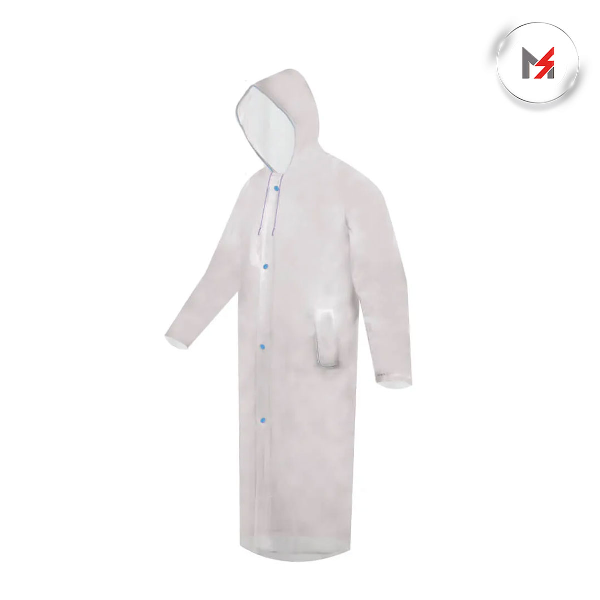 IMPERMEABLE GABARDINA TRANSPARENTE SELLADA LARGA M JYRSA