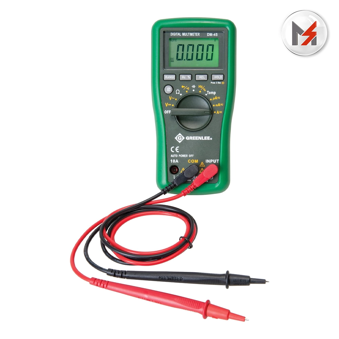 MULTIMETRO DE BOLSILLO 600V AC/DC 10A CAPTEMP GREENLEE GREENLEE DM-45 - Mersol Sureste México