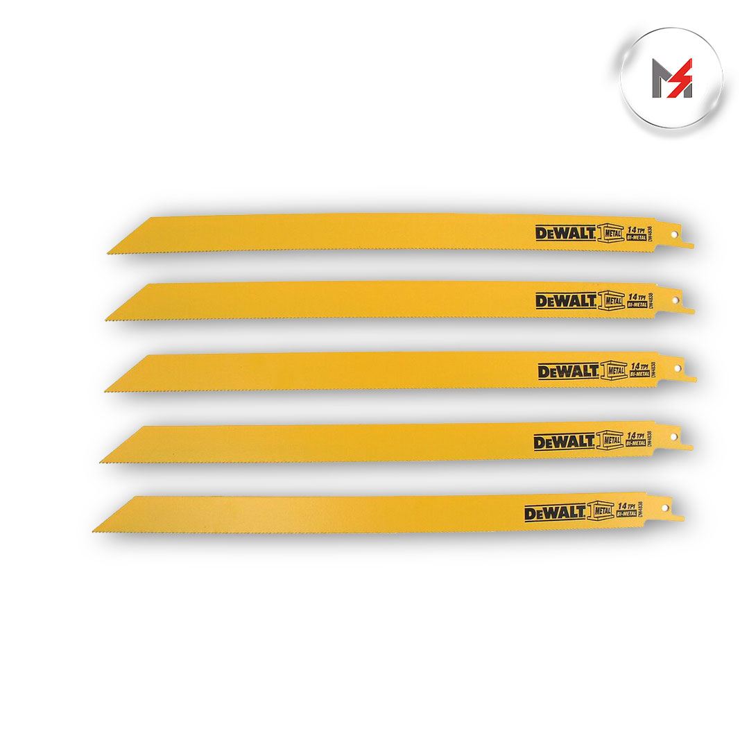 SEGUETA SIERRA SABLE RESPALDO RECTO 12inx 14DPP 5 PIEZAS DE DEWALT DW4838 - Mersol Sureste México