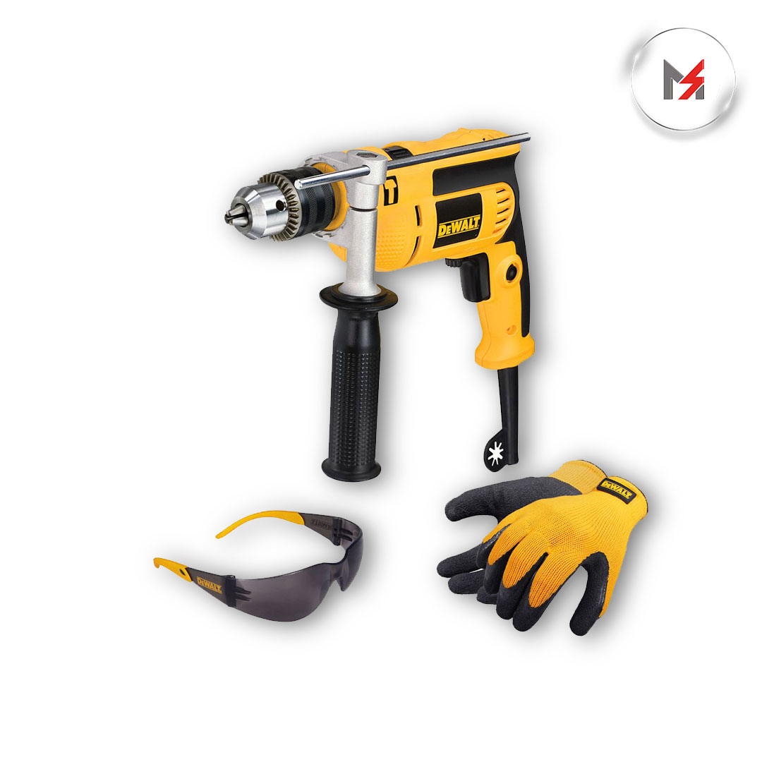 ROTOMARTILLO 1/2in 650 W INCLUYE GUANTES Y LENTES DE SEGURIDA DEWALT DWE1650SI-B3 - Mersol Sureste México