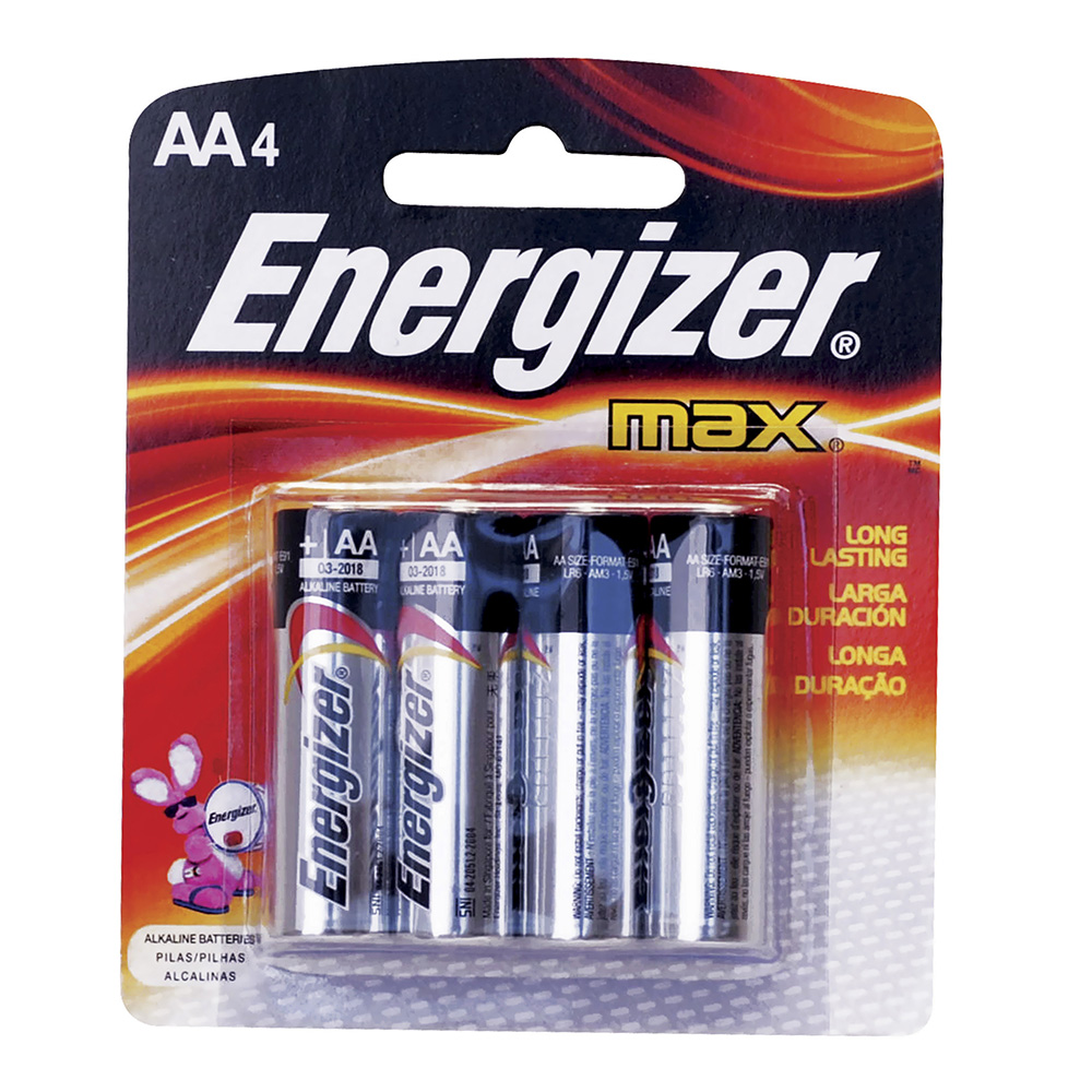 PILA ALCALINA ENERGIZER AA BLISTER C/4 PIEZAS (pvl) SURTEK SURTEK E91BP-4 - Mersol Sureste México
