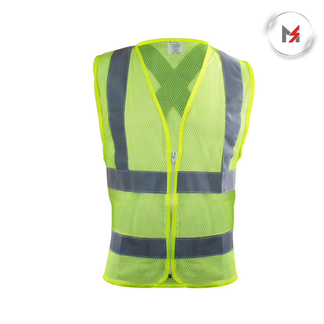 CHALECO AMARILLO HV TEJIDO JESREY CON REFLEJANTE UNITALLA JYRSA ECO-1141AMCR - Mersol Sureste México