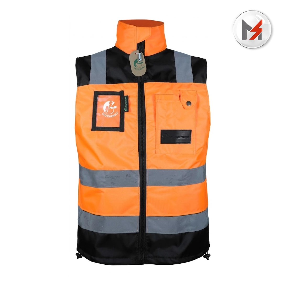 CHALECO EJECUTIVO DE TRABAJO ALTA VISIVLD NRJA/NEGRO T-GD ANTES SR-1320ANNCRGD JYRSA ECO-1320ANNCRGD - Mersol Sureste México