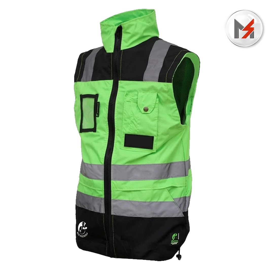 CHALECO EJECUTIVO DE TRABAJO ALTA VISIVLD VERDE/NEGRO T-XG JYRSA JYRSA ECO-1320VNCRXG - Mersol Sureste México