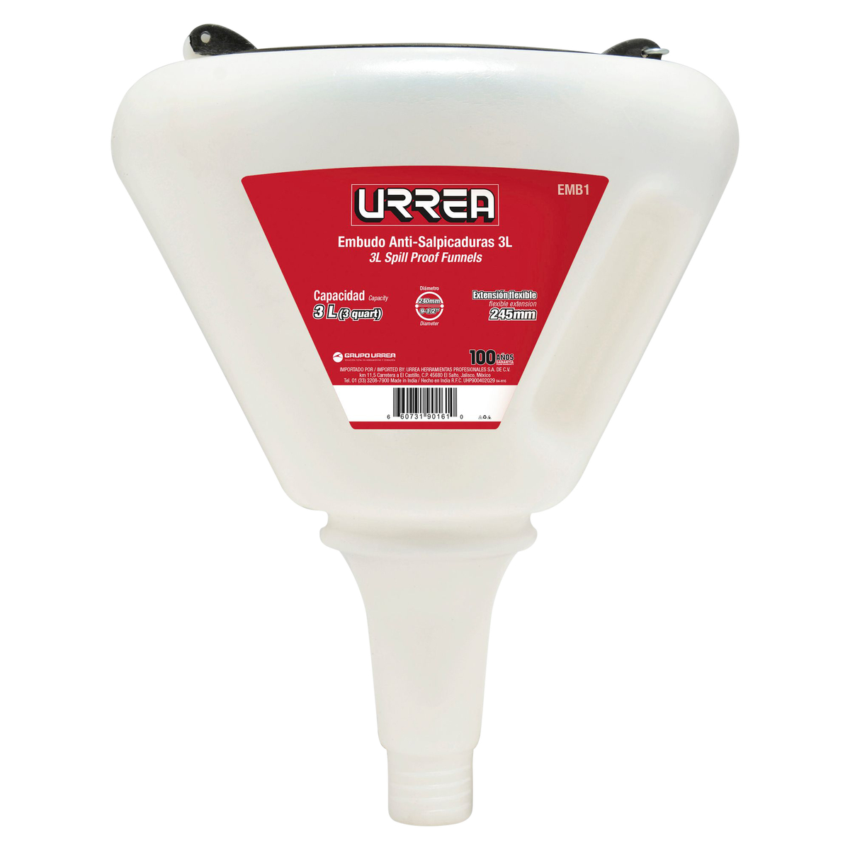 EMBUDO ANTI-SALPICADURAS 3L URREA URREA EMB1 - Mersol Sureste México