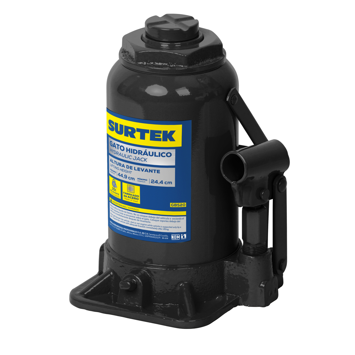 GATO DE BOTELLA 20T 137086 (pvl) SURTEK SURTEK GBS20 - Mersol Sureste México