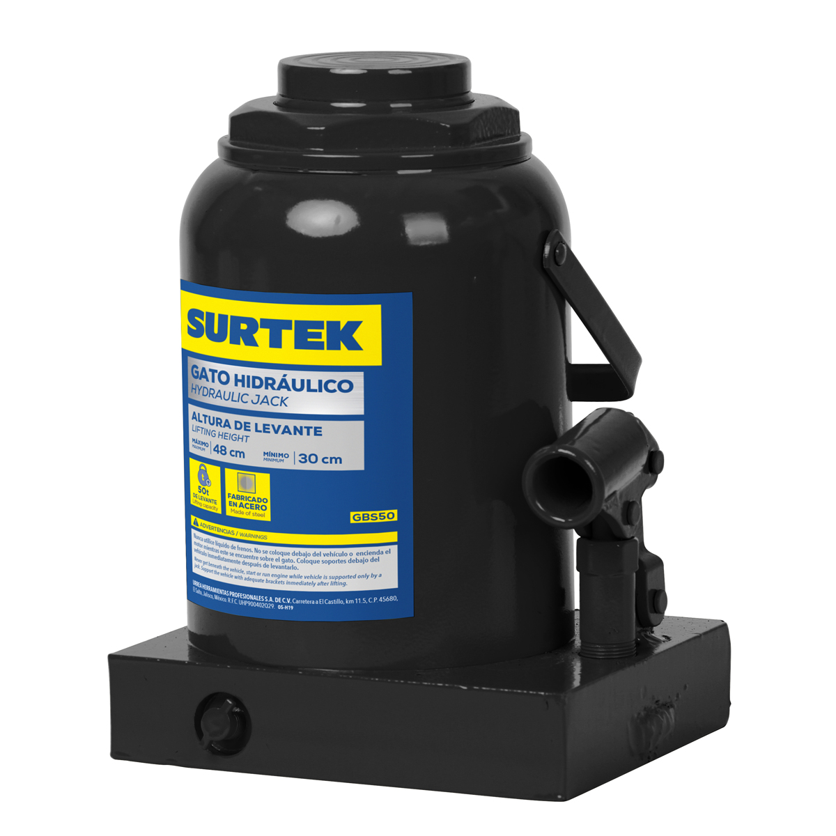 GATO DE BOTELLA 50 TON SURTEK (pvl) SURTEK GBS50 - Mersol Sureste México