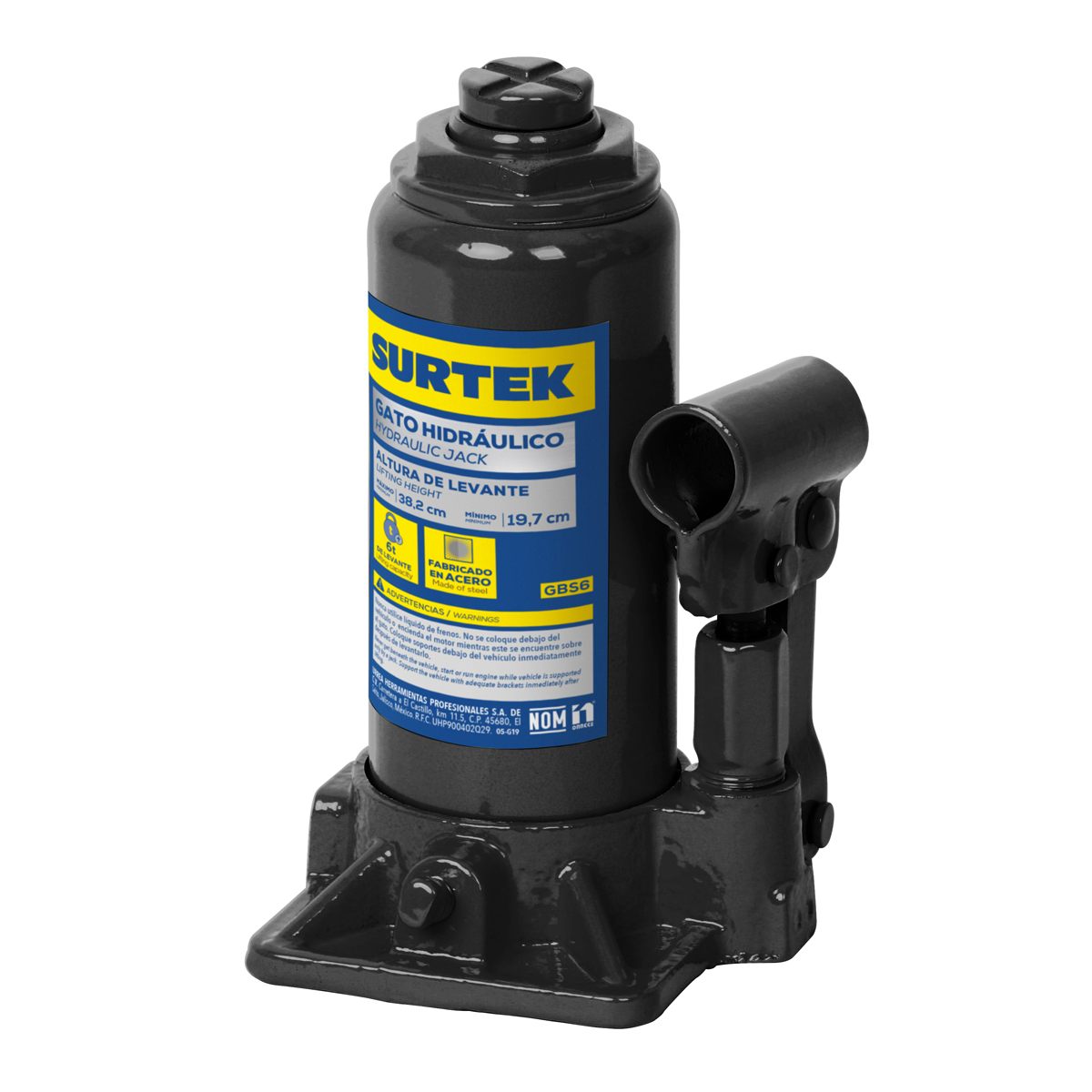 GATO DE BOTELLA 6T 137082 (pvl) SURTEK SURTEK GBS6 - Mersol Sureste México