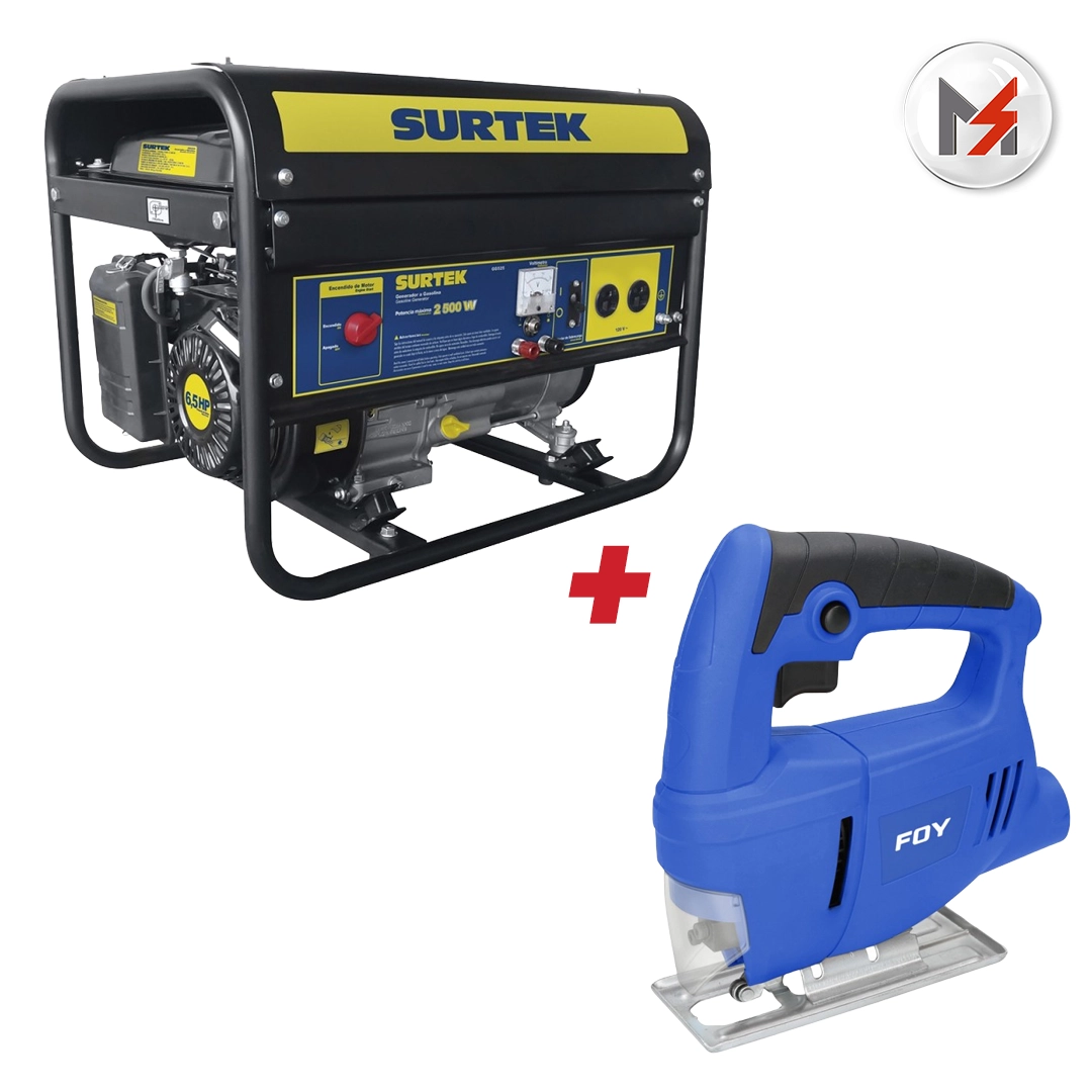 GENERADOR A GASOLINA 2500 W 196 CC VOLTAJE DE SALIDA 120V +SIERRA