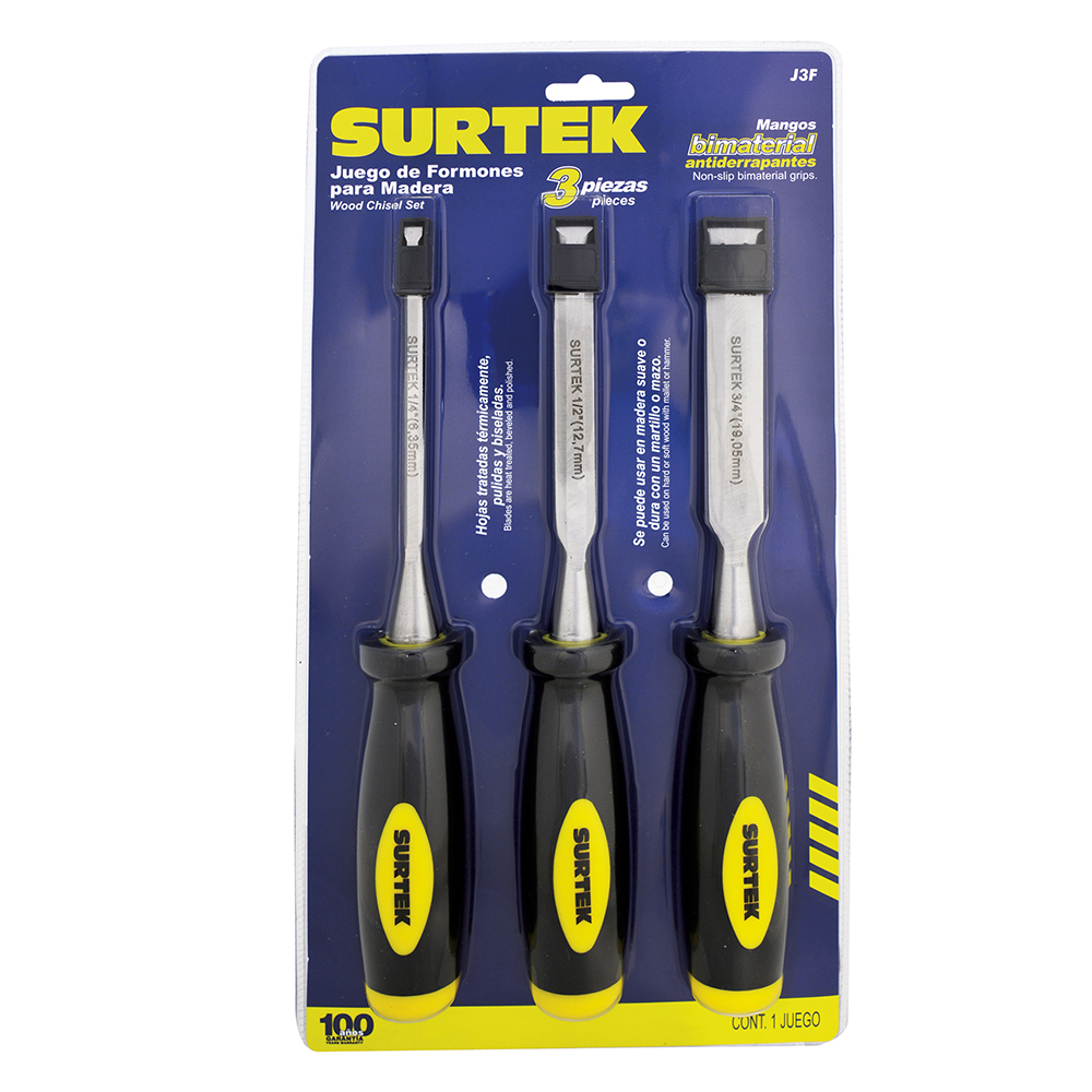 JGO. 3 FORMONES 1/4 1/2 Y 3/4in SURTEK SURTEK J3F - Mersol Sureste México