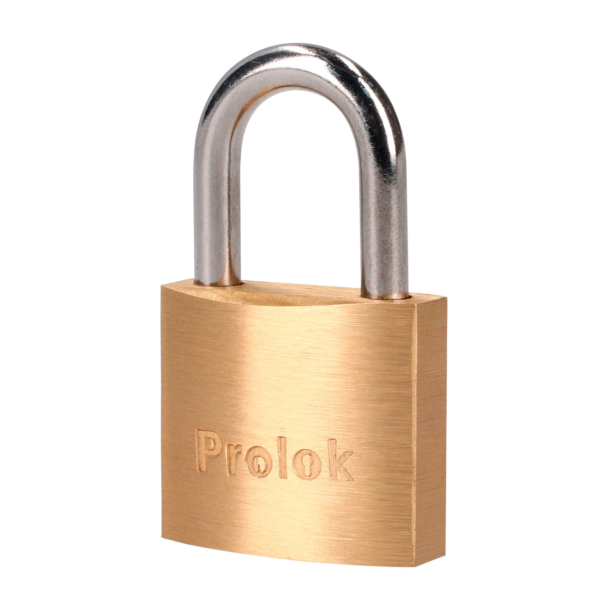 CANDADO LATON CORTO LLAVE ESTANDAR 25MM (pvl) PROLOK PROLOK L18S25EB - Mersol Sureste México
