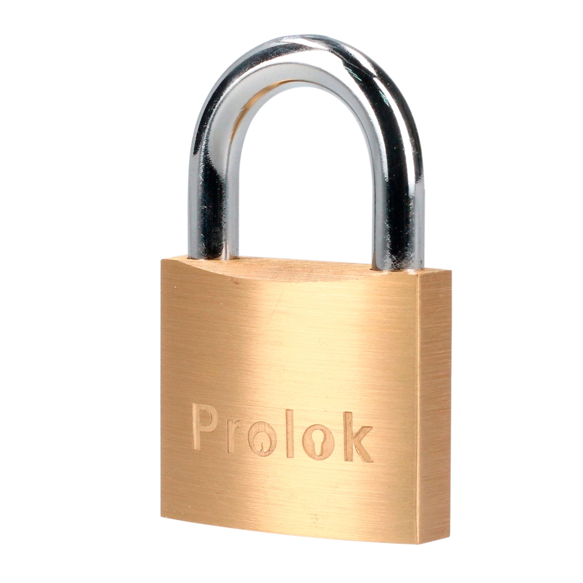 CANDADO LATON CORTO LLAVE ESTANDAR 40MM (pvl) PROLOK PROLOK L18S40EB - Mersol Sureste México