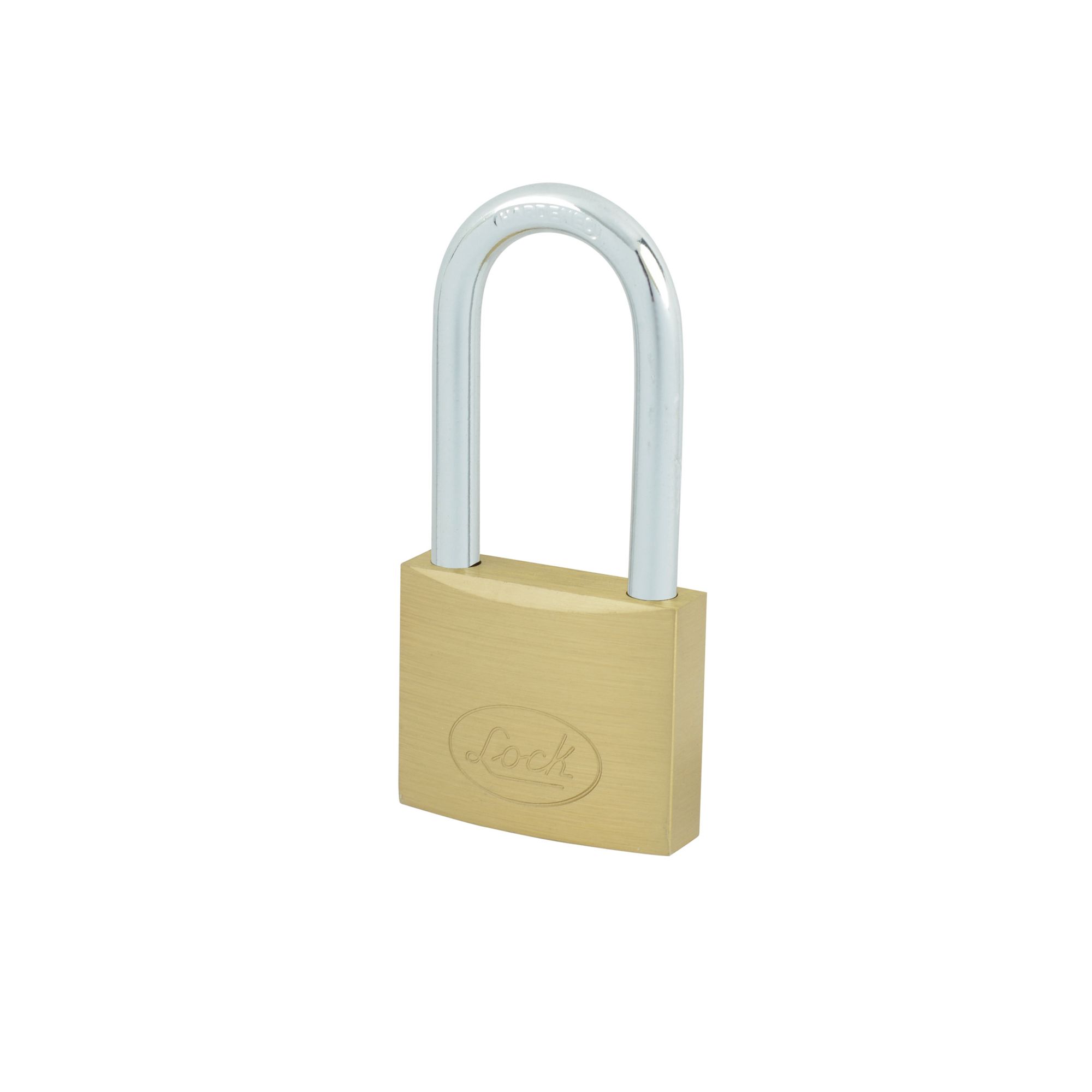 CANDADO LATON LARGO LLAVE ESTANDAR 40MM LOCK LOCK L20L40EB - Mersol Sureste México
