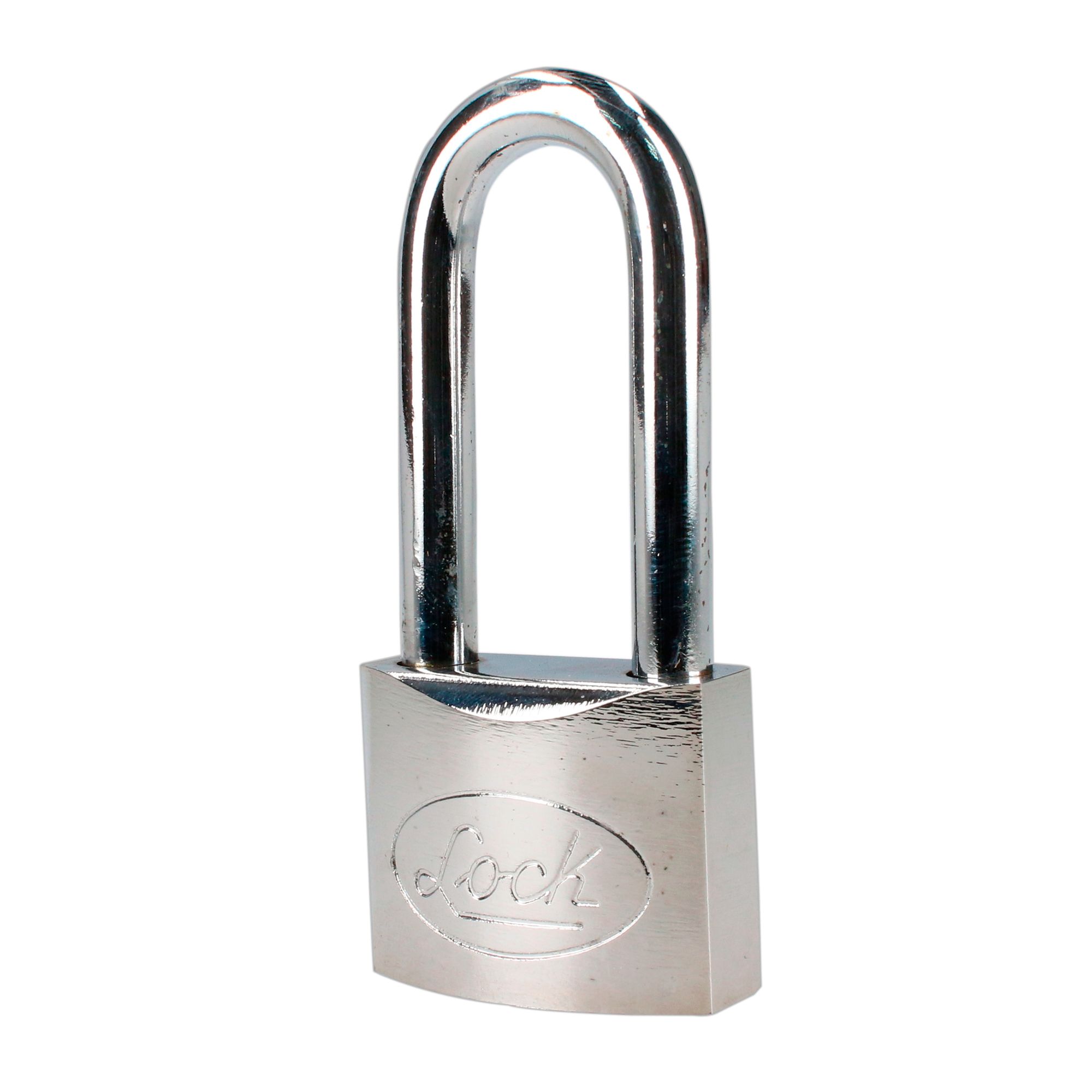 CANDADO ACERO LARGO LLAVE DISCOS 40MM CROMO SATIN X LOCK LOCK L22L40DCSB - Mersol Sureste México