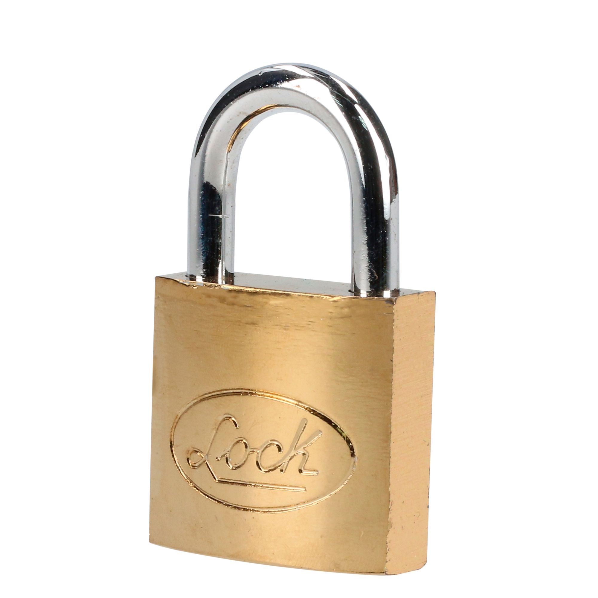 CANDADO ACERO CORTO LLAVE STD. 32MM LATONADO LOCK LOCK L22S32ELBB - Mersol Sureste México