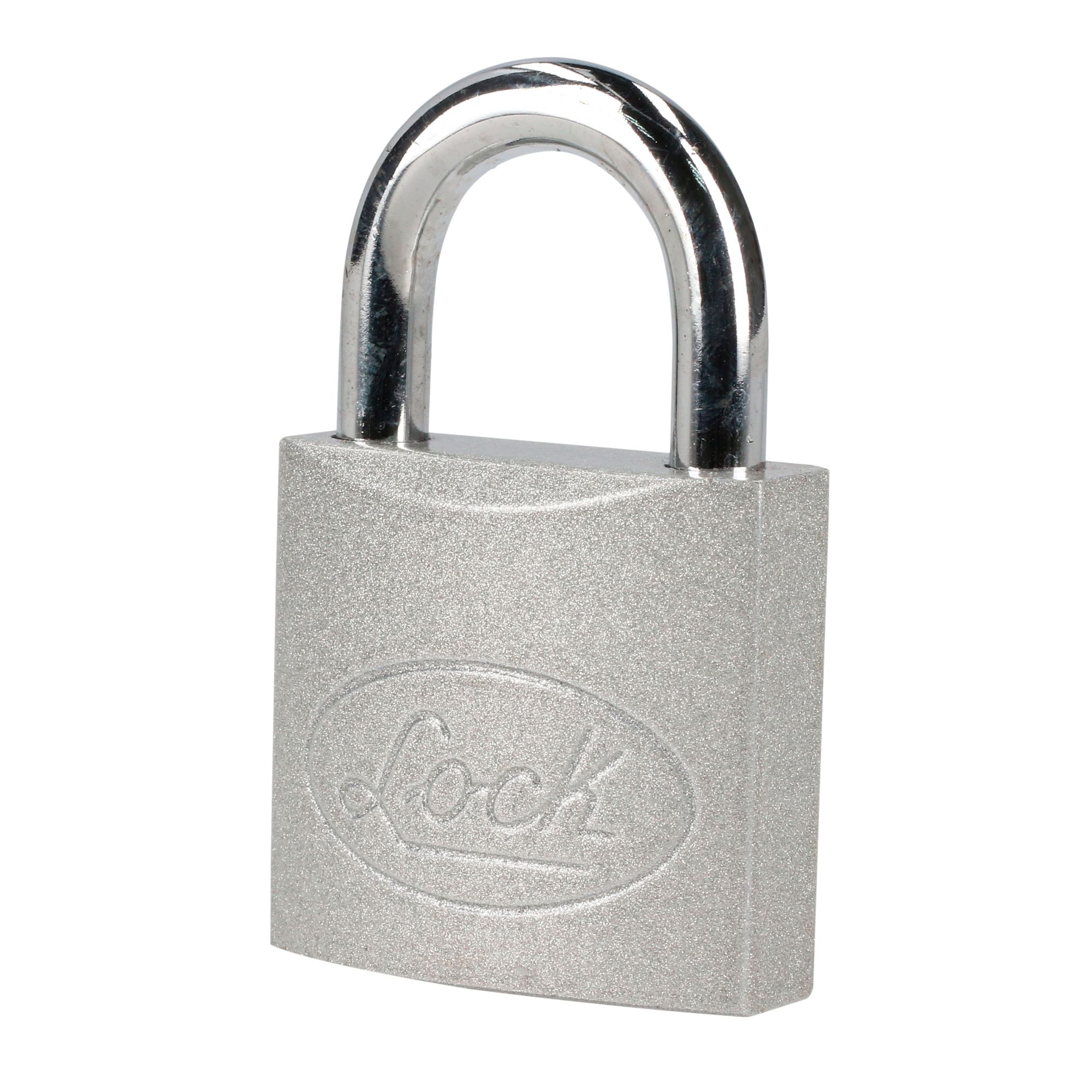 CANDADO ACERO CORTO LLAVE STD. 4PZS 38MM CROMO SATIN X LOC LOCK L22S384 - Mersol Sureste México