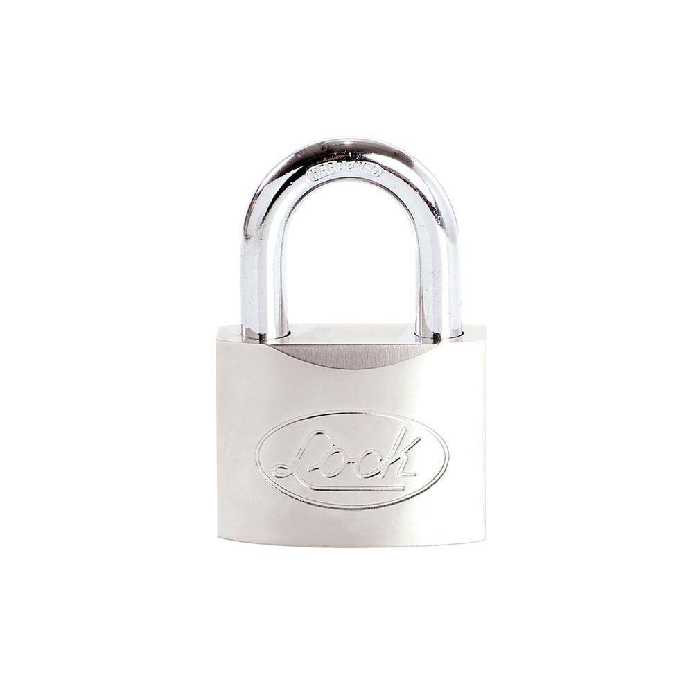 CANDADO ACERO CORTO LLAVE DISCOS 50MM CROMO SATIN X LOCK LOCK L22S50DCSB - Mersol Sureste México