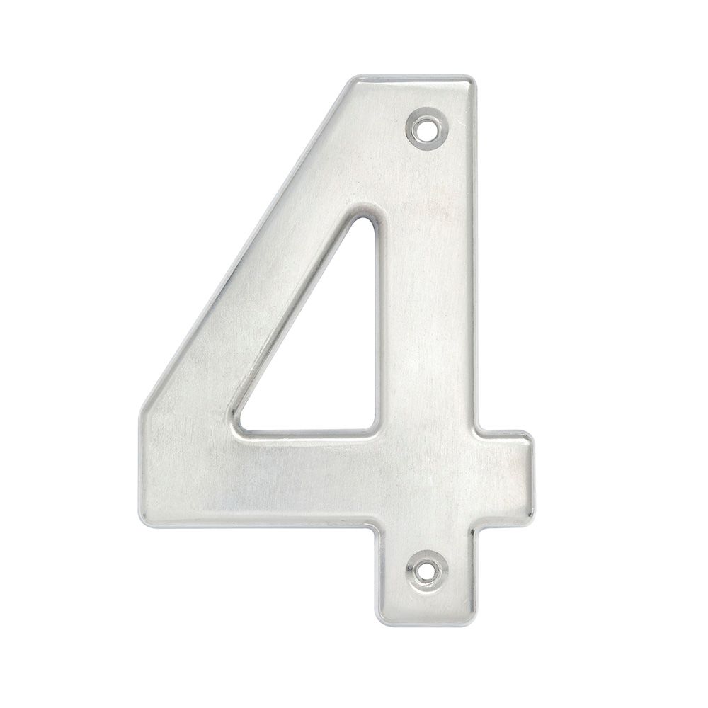 NUMERO 4 BOLD 4in CROMO SATINADO LOCK LOCK L604C - Mersol Sureste México