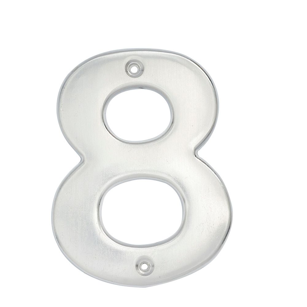 NUMERO 8 BOLD 4in CROMO SATINADO LOCK LOCK L608C - Mersol Sureste México