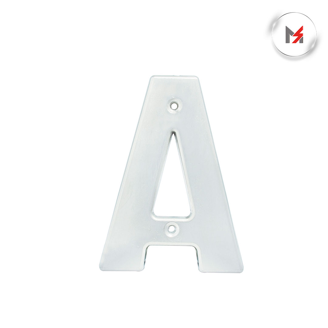 LETRA A BOLD 4in CROMO SATINADO LOCK LOCK L70AC - Mersol Sureste México