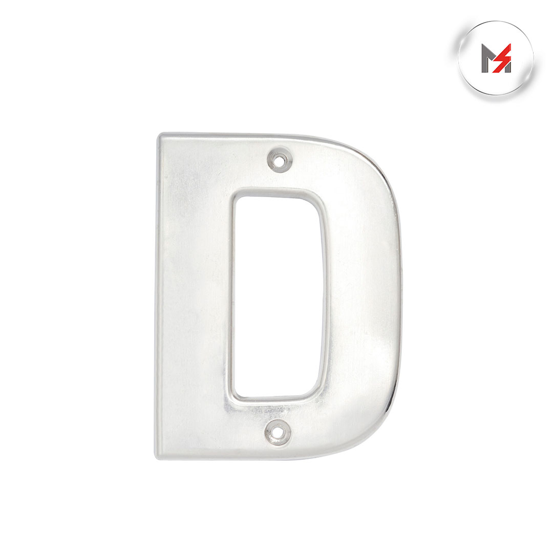 LETRA D BOLD 4in CROMO SATINADO LOCK LOCK L70DC - Mersol Sureste México