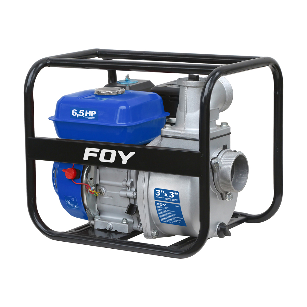 MOTOBOMBA A GASOLINA 3inX3in 6.5HP (pvl) FOY Uso Agricola FOY MG333 - Mersol Sureste México