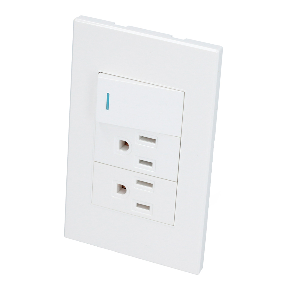PLACA C/1 SWITCH 2 CONTACTOS COLOR BLANCO SURTEK SURTEK P625B - Mersol Sureste México
