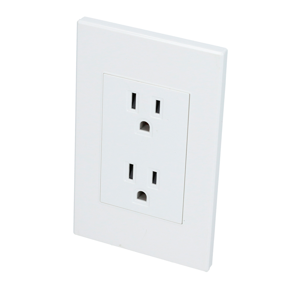 PLACA CON CONTACTO DUPLEX COLOR BLANCO SURTEK SURTEK P627B - Mersol Sureste México