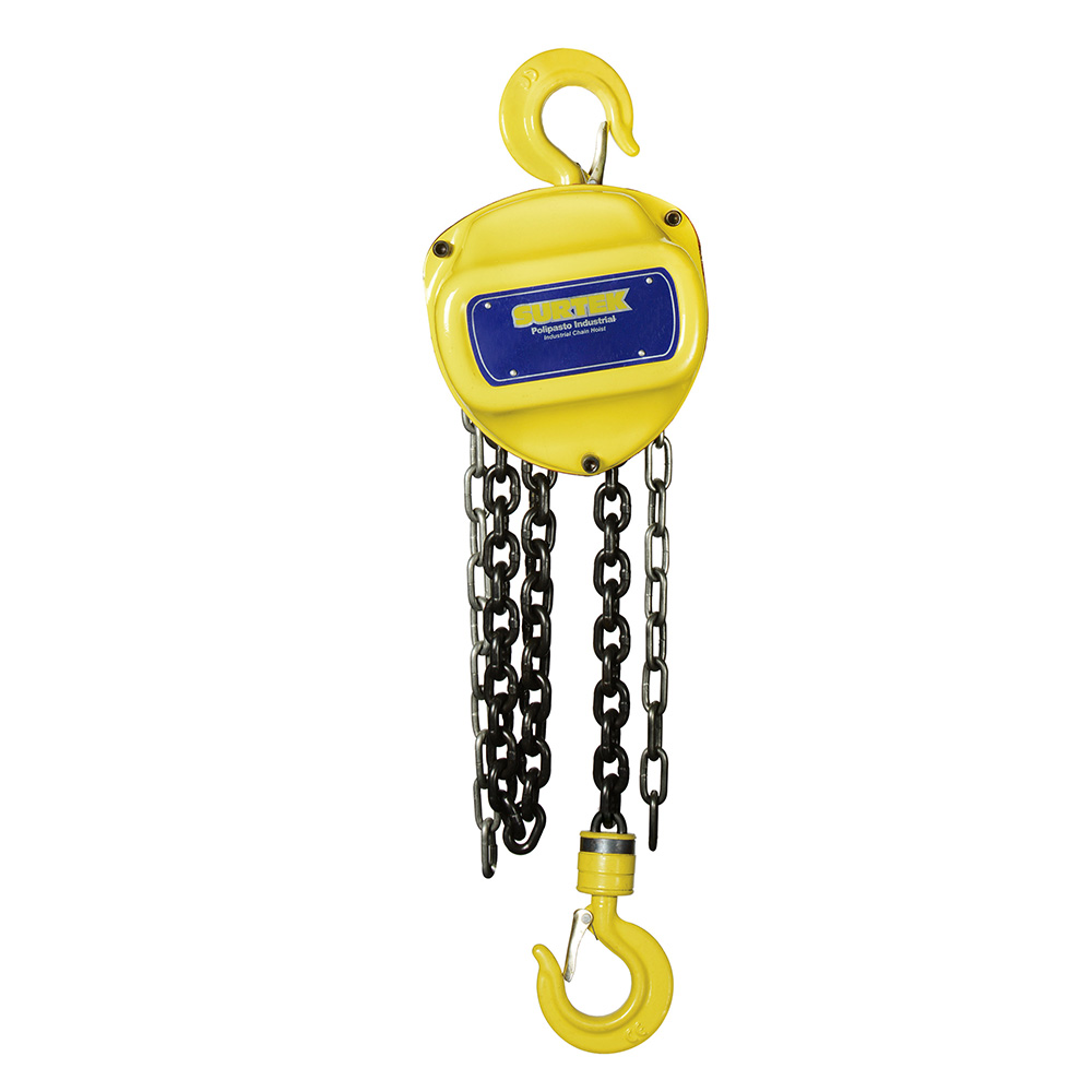 POLIPASTO MANUAL 2 RAMALES 3 TON, CADENA 3 M SURTEK
