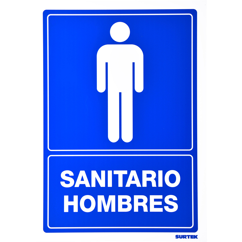 SEÑAL inSANITARIO HOMBRESin SURTEK SURTEK SES13 - Mersol Sureste México