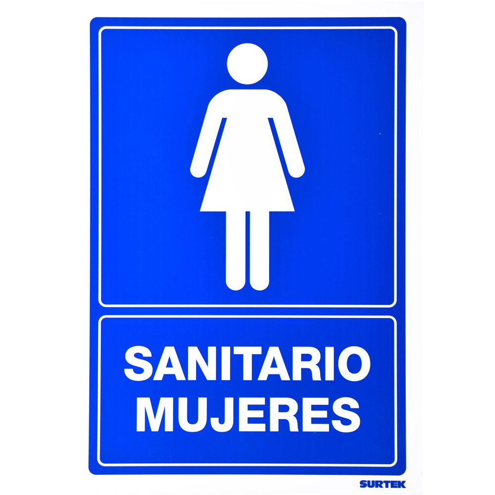 SEÑAL inSANITARIO MUJERESin SURTEK SURTEK SES16 - Mersol Sureste México