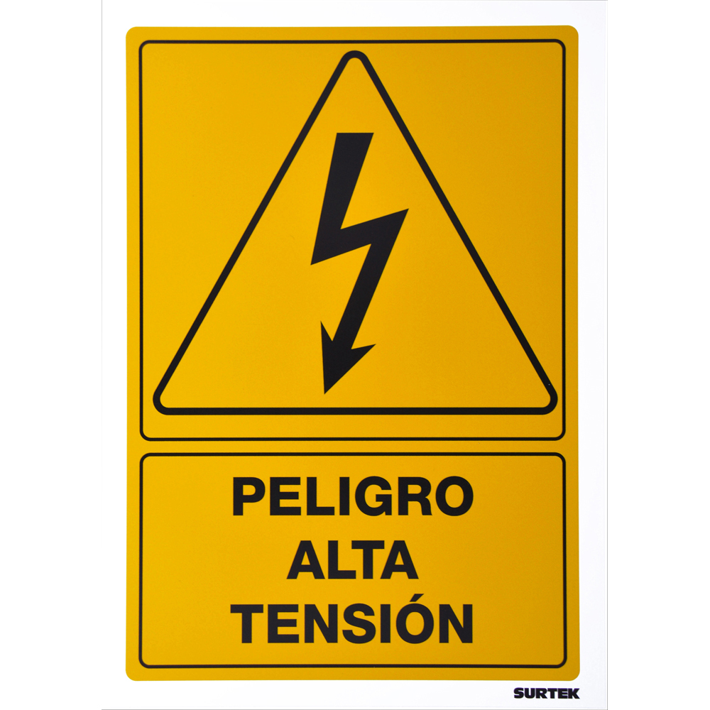 SEÑAL DE PELIGRO ALTA TENSION SURTEK SURTEK SES27 - Mersol Sureste México