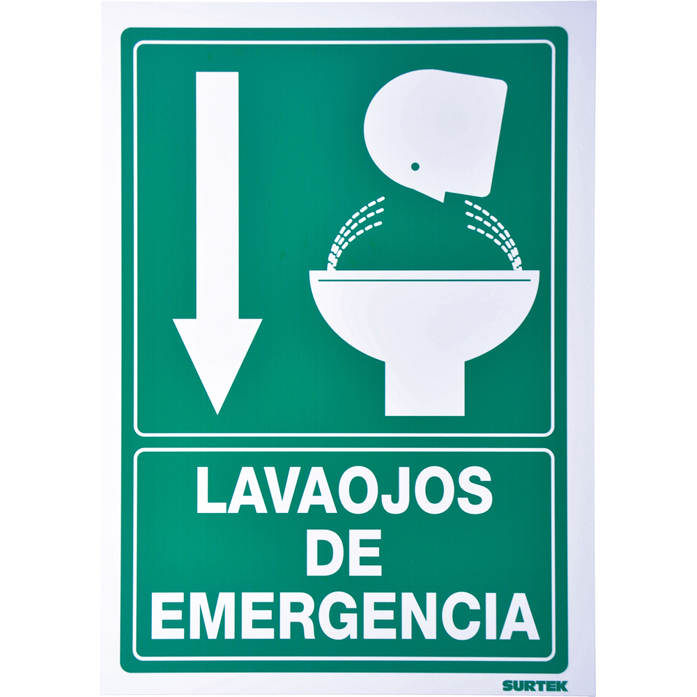 SEÑAL LAVA OJOS DE EMERGENCIA SURTEK SURTEK SES7 - Mersol Sureste México