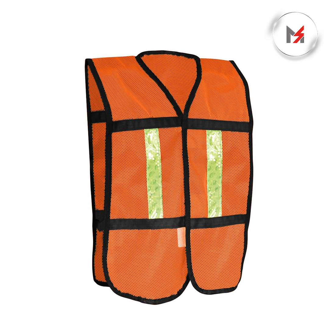 CHALECO MALLA NARANJA C/REFLEJANTE TERMICO JYRSA ECO-1010CRL
