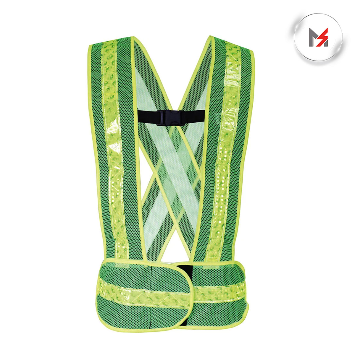 CHALECO TIPO CARRILLERO MALLA VERDE C/REFLEJANTE REF-10 JYRSA SR-1017VCR - Mersol Sureste México