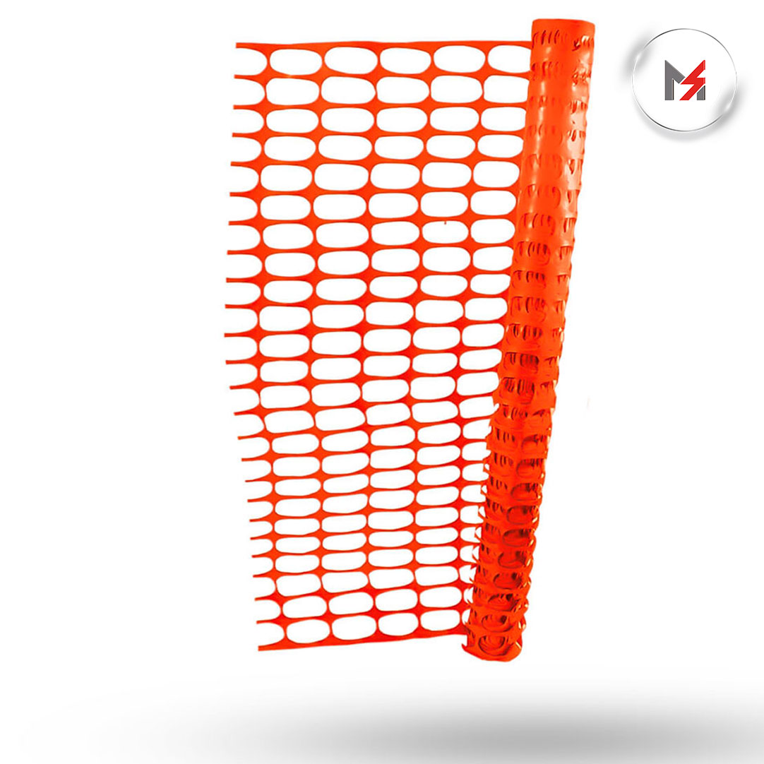 MALLA PLASTICA DELIMITADORA 1.20 X 30M NARANJA SAFET