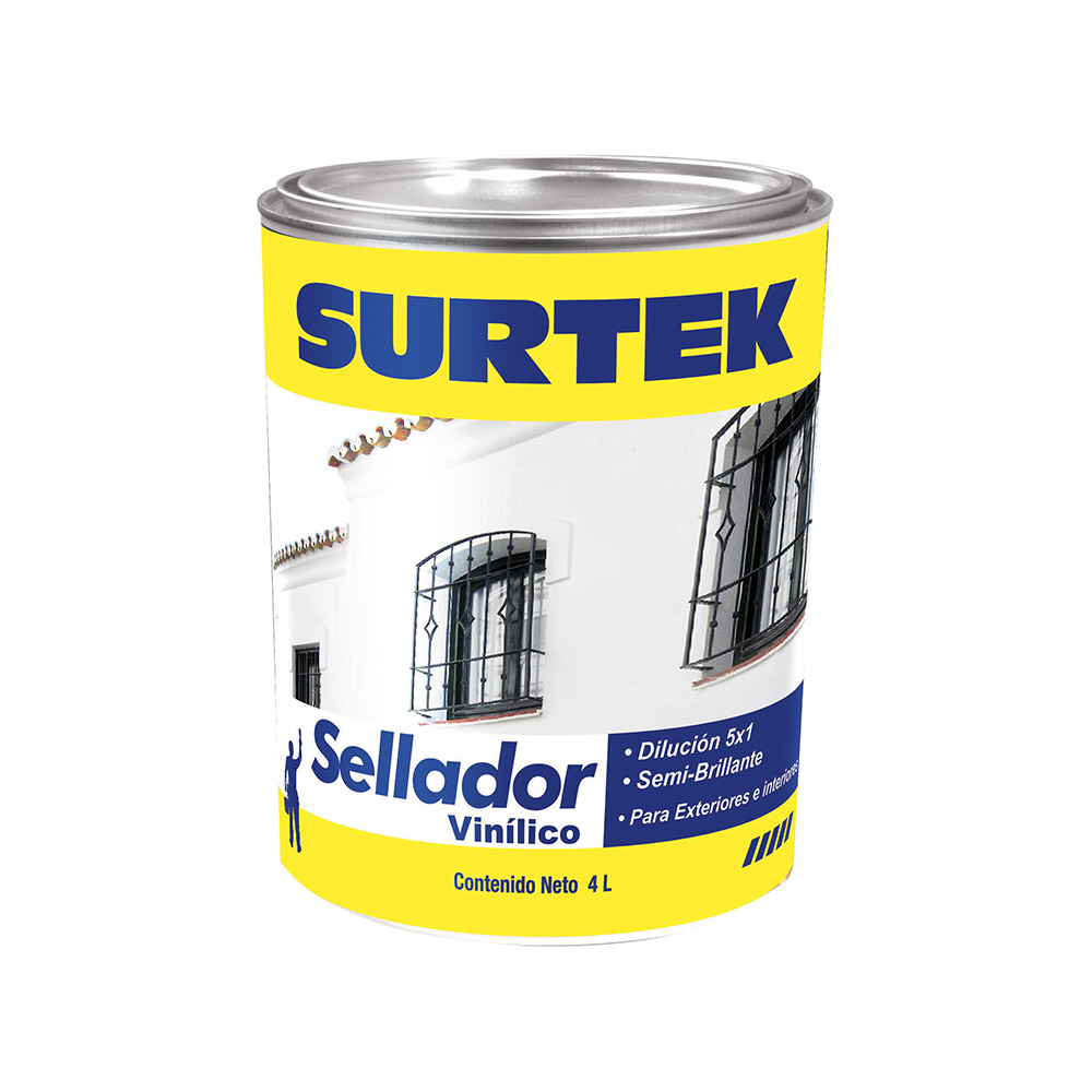 SELLADOR VINILICO 4LT SURTEK SURTEK SV100 - Mersol Sureste México