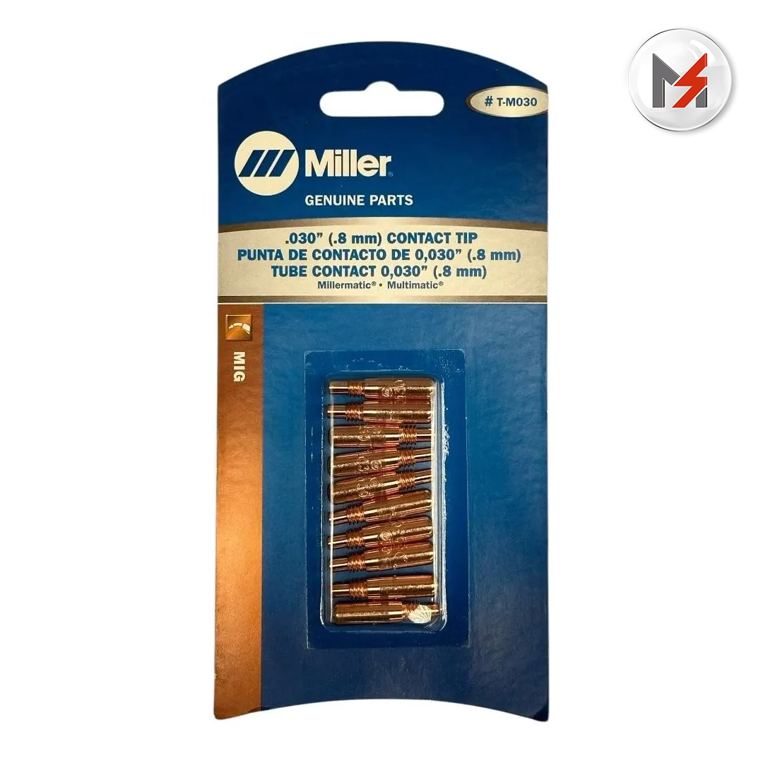 CONTACT TIP ACCULOCK MDX .030 .8 MM MILLER MILLER T-M030 - Mersol Sureste México